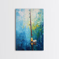 Fishing Rod Painting, Fly Fishing Art, Nautical Wall Art, Outdoor Enthusiast Decor, Rustic Cabin Art, Framed Canvas Print