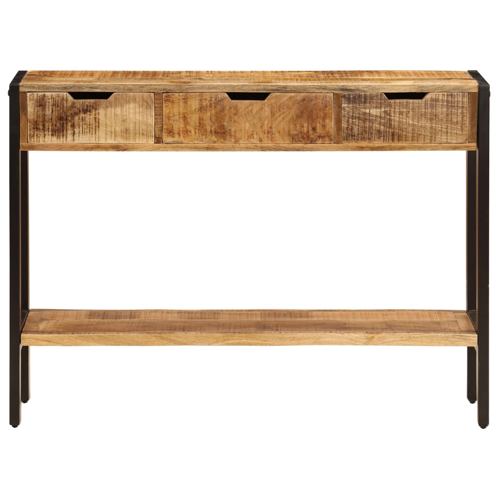 vidaXL Sideboard with 3 Drawers 43.3"x13.8"x29.5" Solid Mango Wood