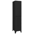 vidaXL Locker Cabinet Black 15"x17.7"x70.9" Steel