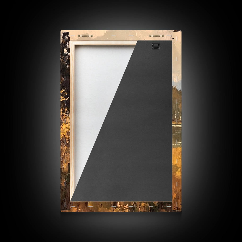 Trout Fly FIshing Wall Art Home Decor, Fly Fishing Painting Canas Print, Cabin Art, Cabin Decor, Fishing Cabin Art, Gift For Dad, Gift For Him