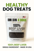 100% Beef Liver Dog Treats, 5 Ounce Bag, Single Ingredient, High Protein