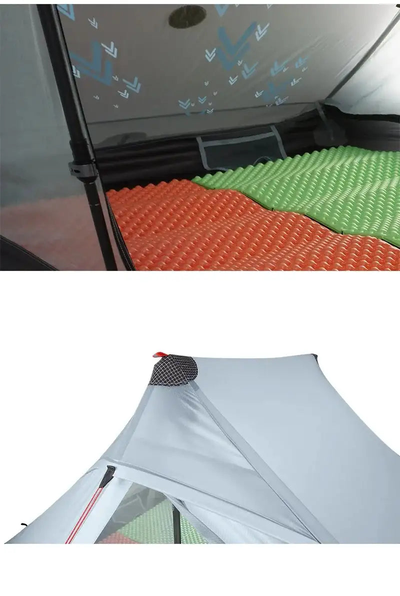 3F UL GEAR LanShan 2 pro 2 Person Outdoor Ultralight Camping Tent 3 Season Professional 20D Nylon Both Sides Silicon Tent