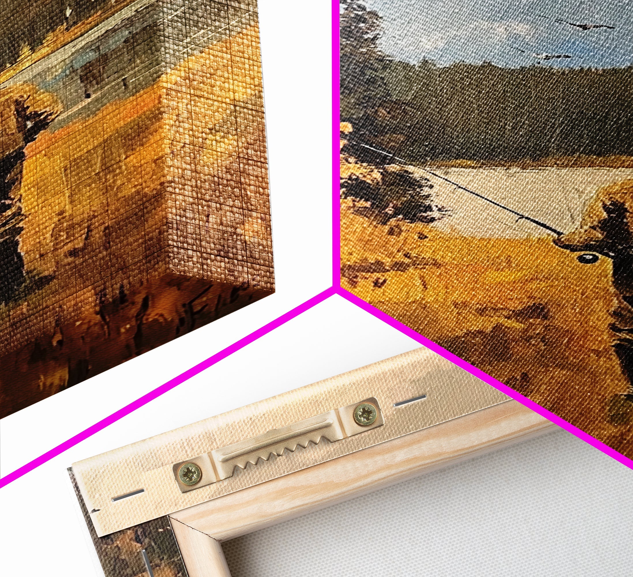 Trout Fly FIshing Wall Art Home Decor, Fly Fishing Painting Canas Print, Cabin Art, Cabin Decor, Fishing Cabin Art, Gift For Dad, Gift For Him