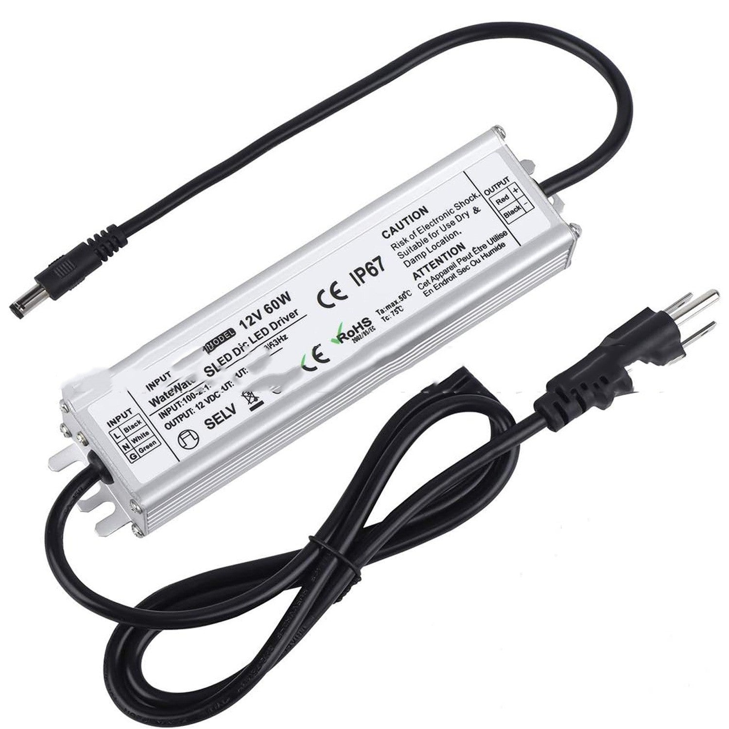 Waterproof LED Transformer for Outdoor Lighting Power Supply