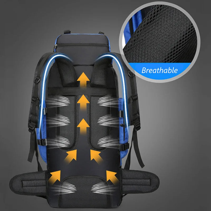 90L Hiking Camping Survival Backpack