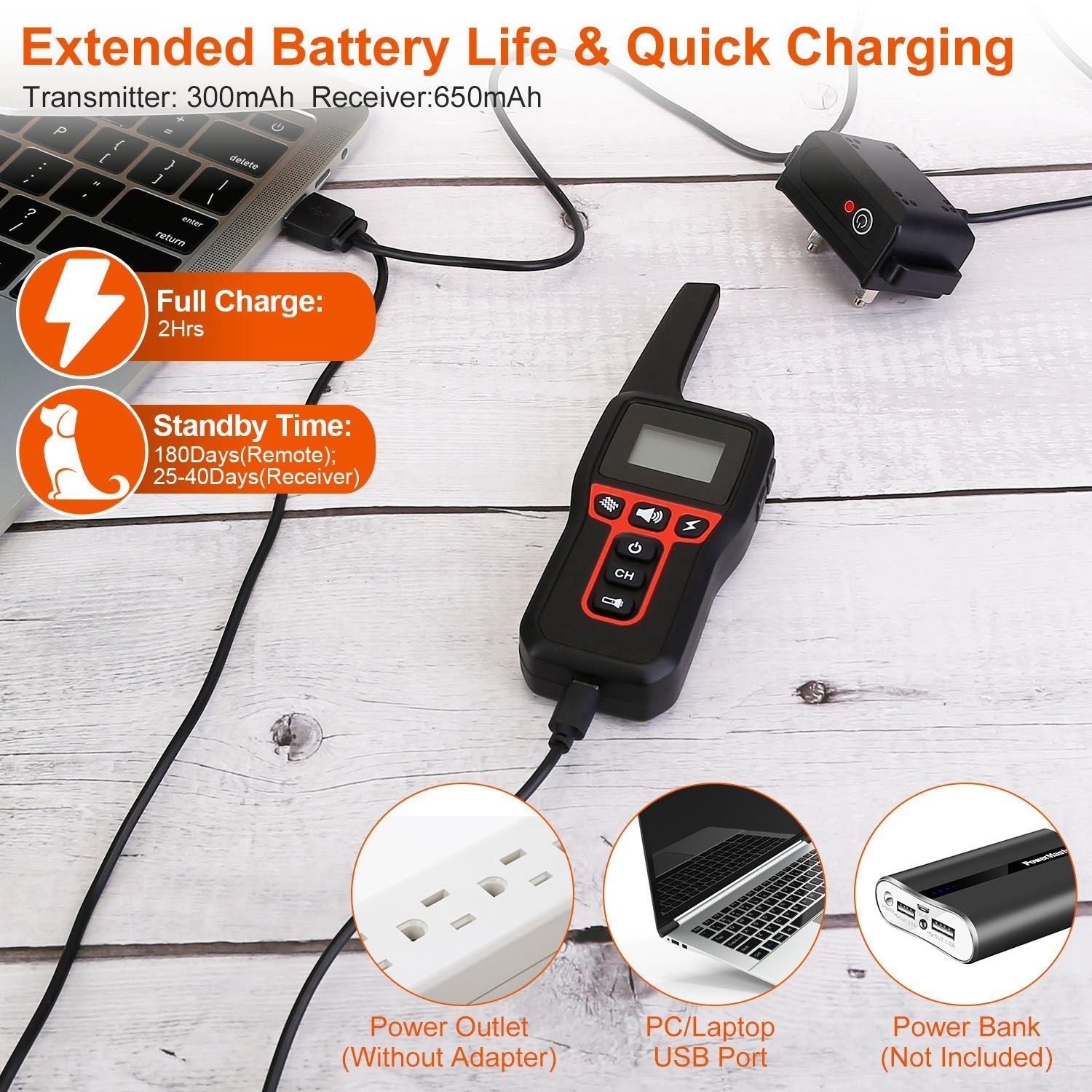 Long-Range Dog Training Collar - 3280FT Waterproof with Vibration, Beep & Shock Features