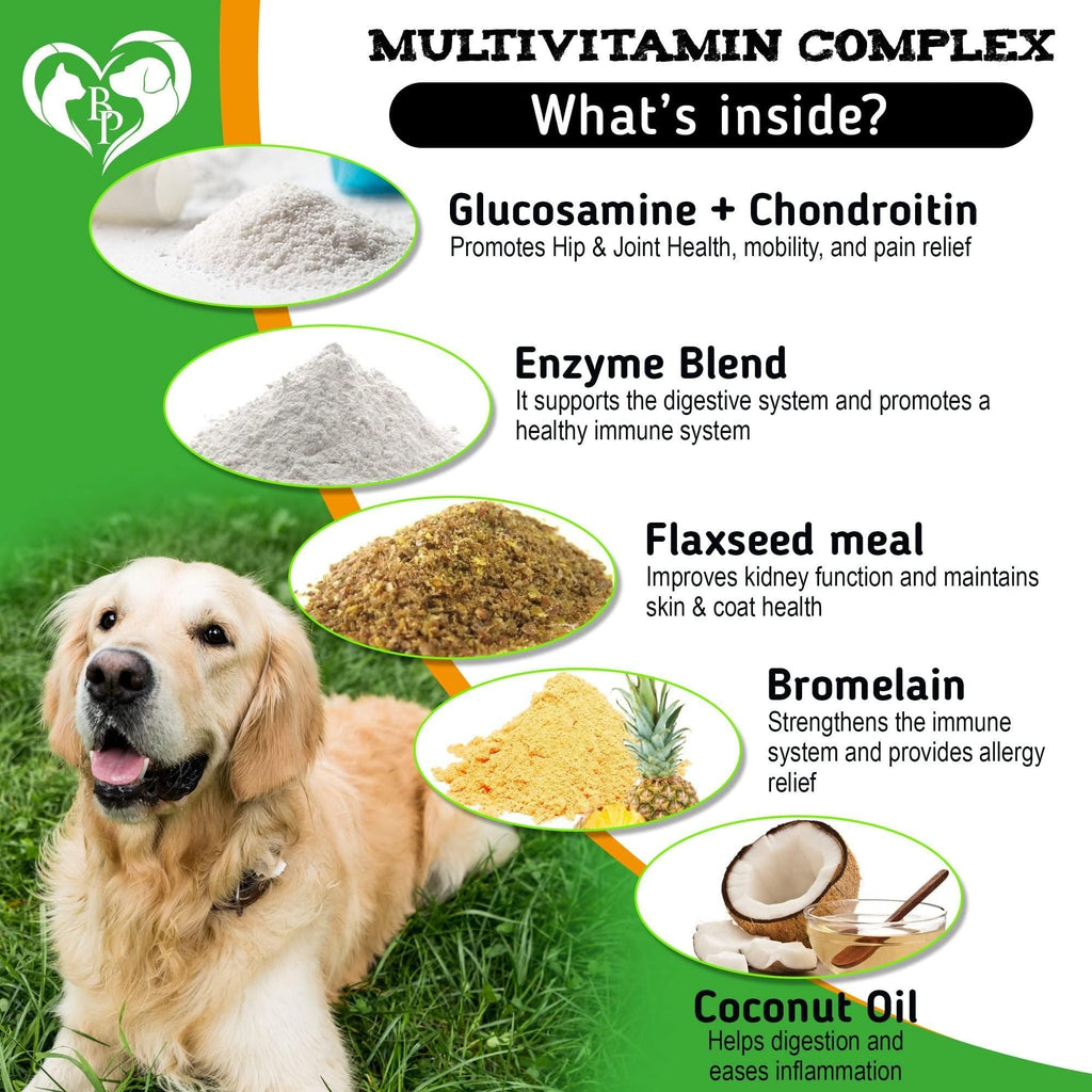 Flea and Tick Prevention Chewable Pills for Dogs Revolution Oral Flea Treatment for Pets & Complex Multivitamin Natural Pest Control Defense Chews Small Tablets 10 Oz