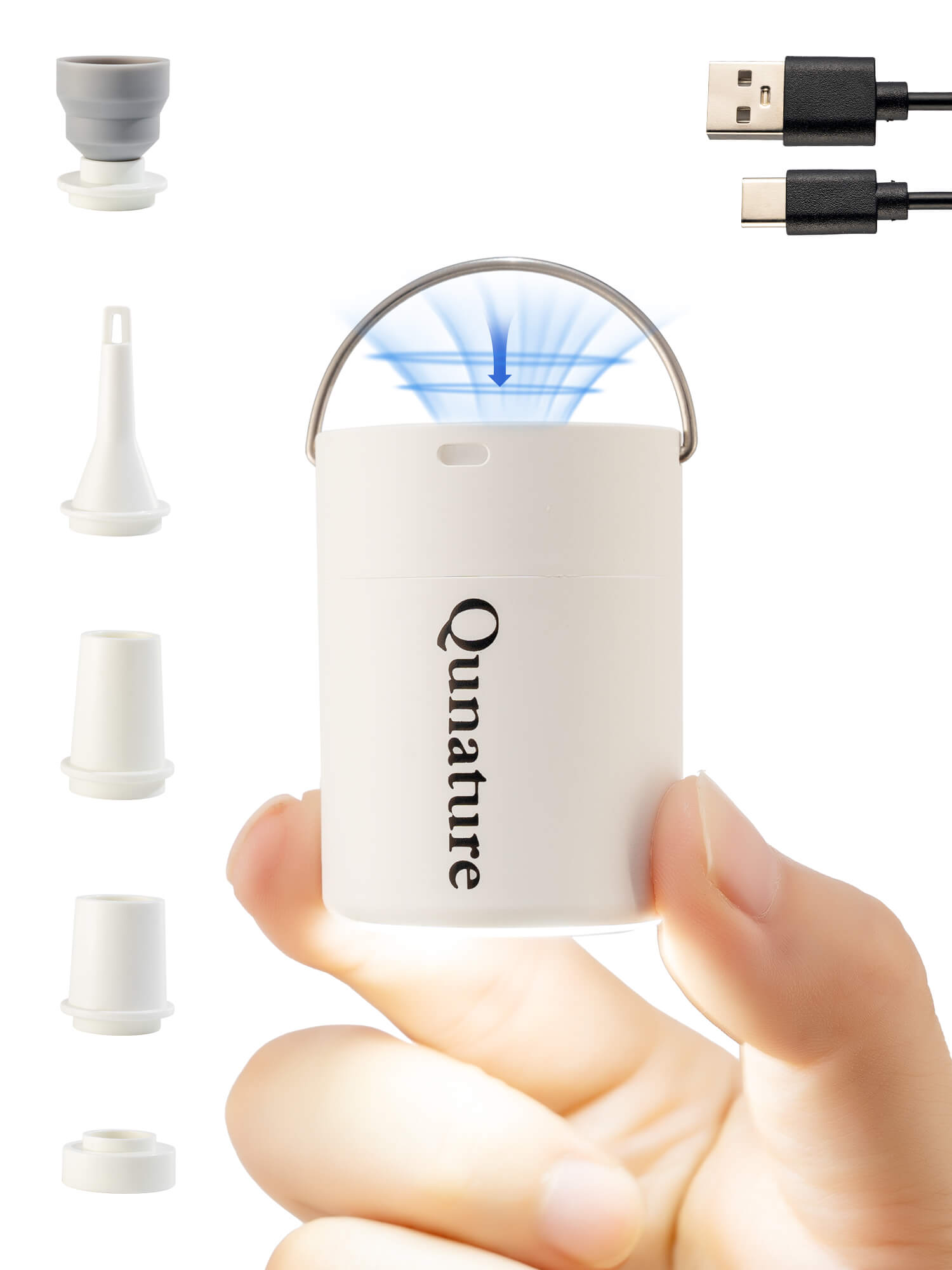 Qunature Mini Electric Air Pump for Camping & Outdoor Gear