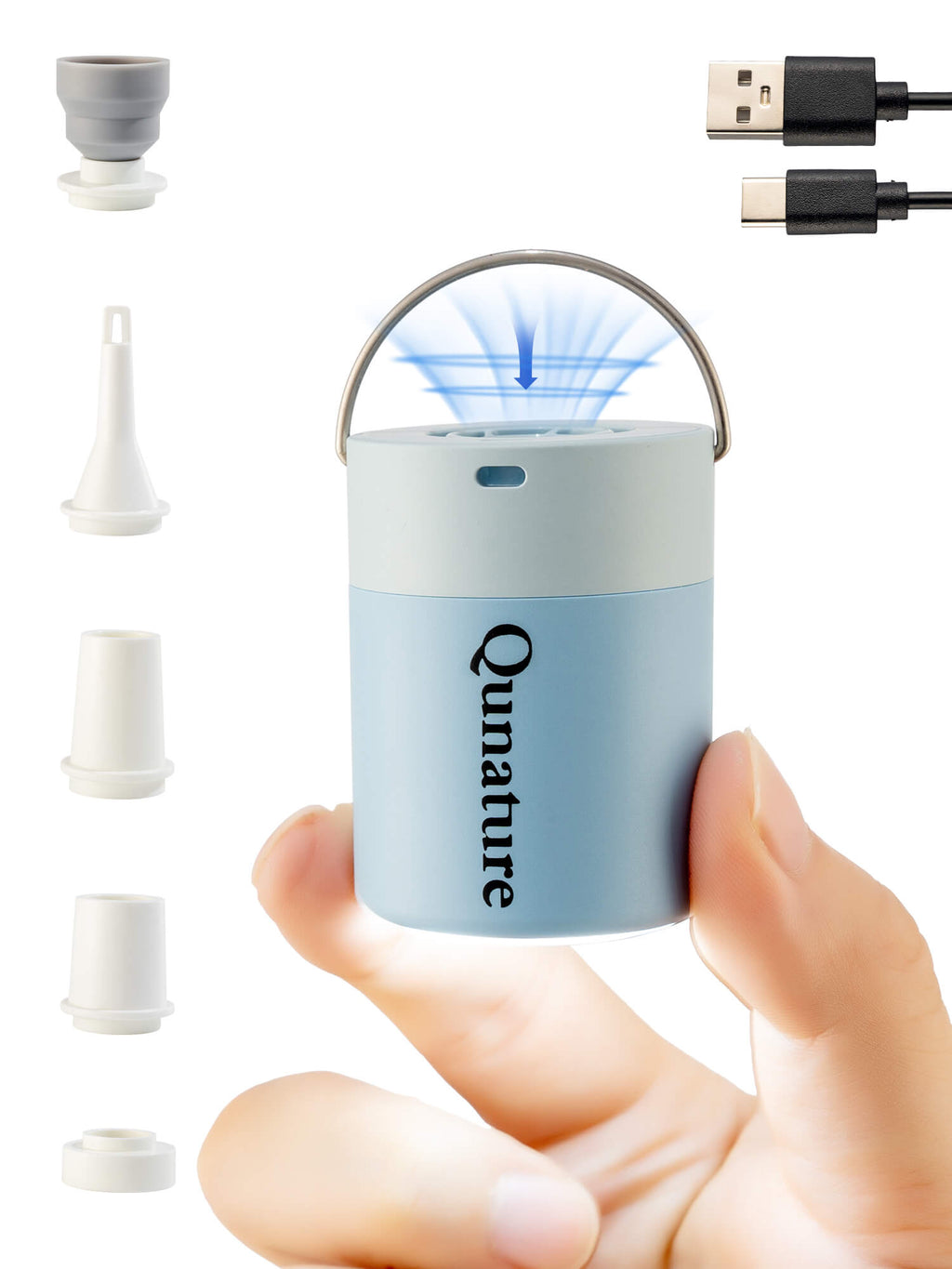Qunature Mini Electric Air Pump for Camping & Outdoor Gear