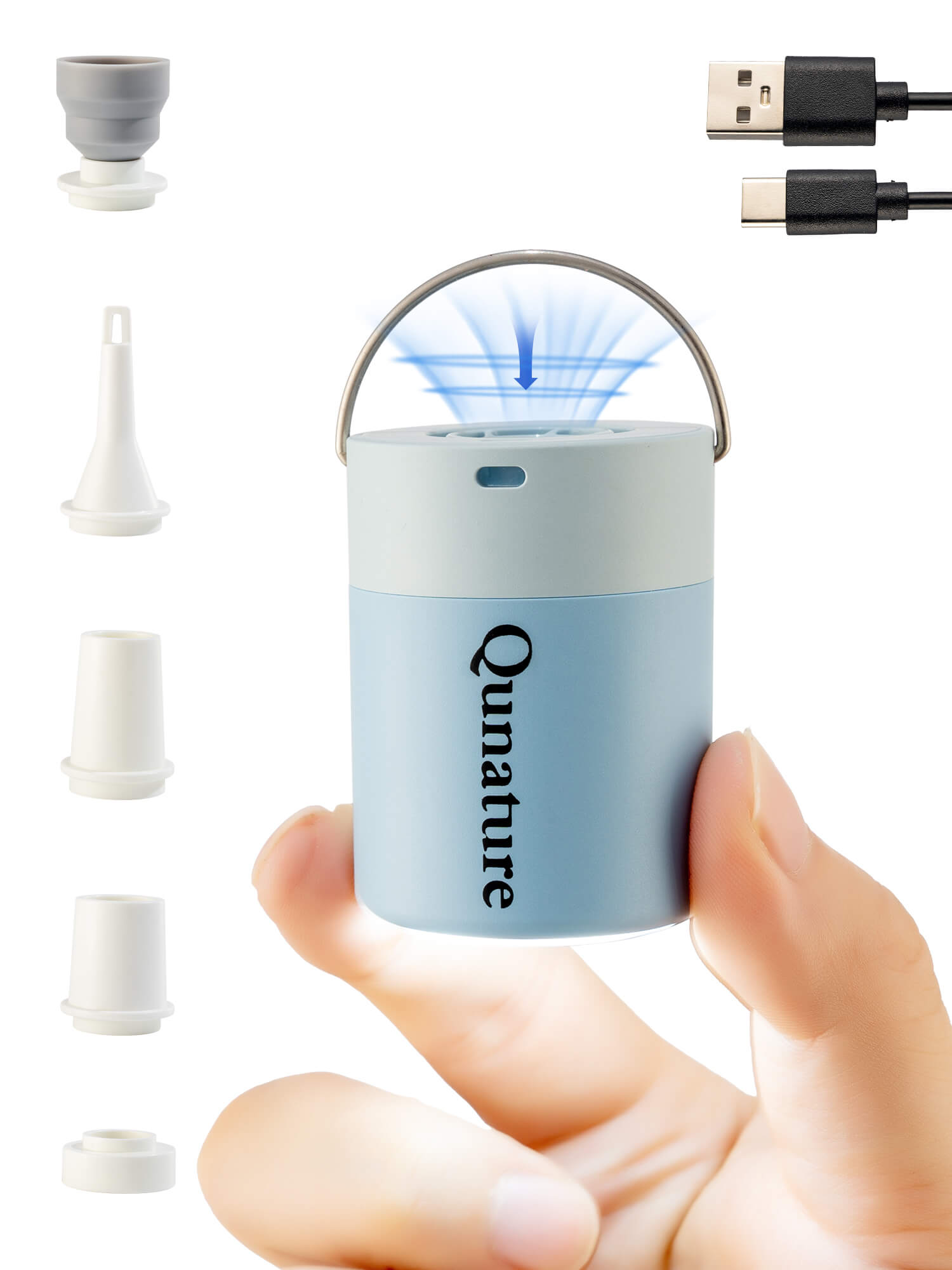 Qunature Mini Electric Air Pump for Camping & Outdoor Gear